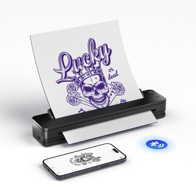 Drukarka do przenoszenia tatuaży Bluetooth A4 Przenośna drukarka do makijażu tatuażu