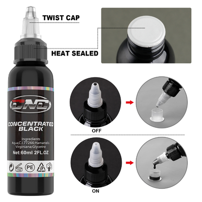 Premium makijaż tusz tatuaż 60ml czystej roślinnej wegańskiej tusz tatuaż